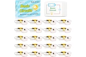 20 Sets STEM Electric Circuit Kit for Kids Age 8-12, Bulk Science Light Bulb Experiments Simple Basic Circuits, Class Project