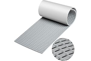 HZCHIONE EVA Foam Boat Flooring Decking Sheet Surfboard Traction Pad Universal DIY Anti-Slip Grip Traction Mat for Kayak Yacht Fishing Boat Skateboard Skimboard Step RV Black Dark Grey