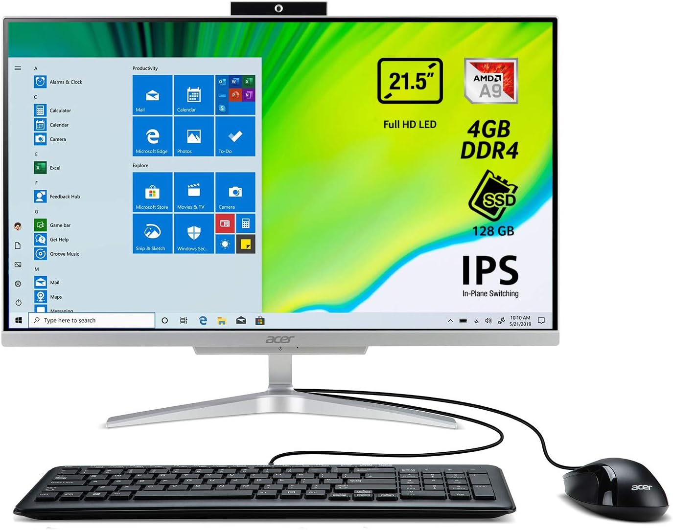 Acer Aspire C22320 All in one con Processore AMD A99425, Ram 4 GB