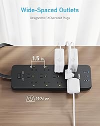 Anker Surge Protector Flat Plug Power
