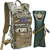 Tactical Hydration Backpack,tactifans Water Backpack with 3L Water Bladder,Tactical Molle Hydration Pack for Men Women,Hydration Pack Backpack for Hiking,Running,Hunting,Biking
