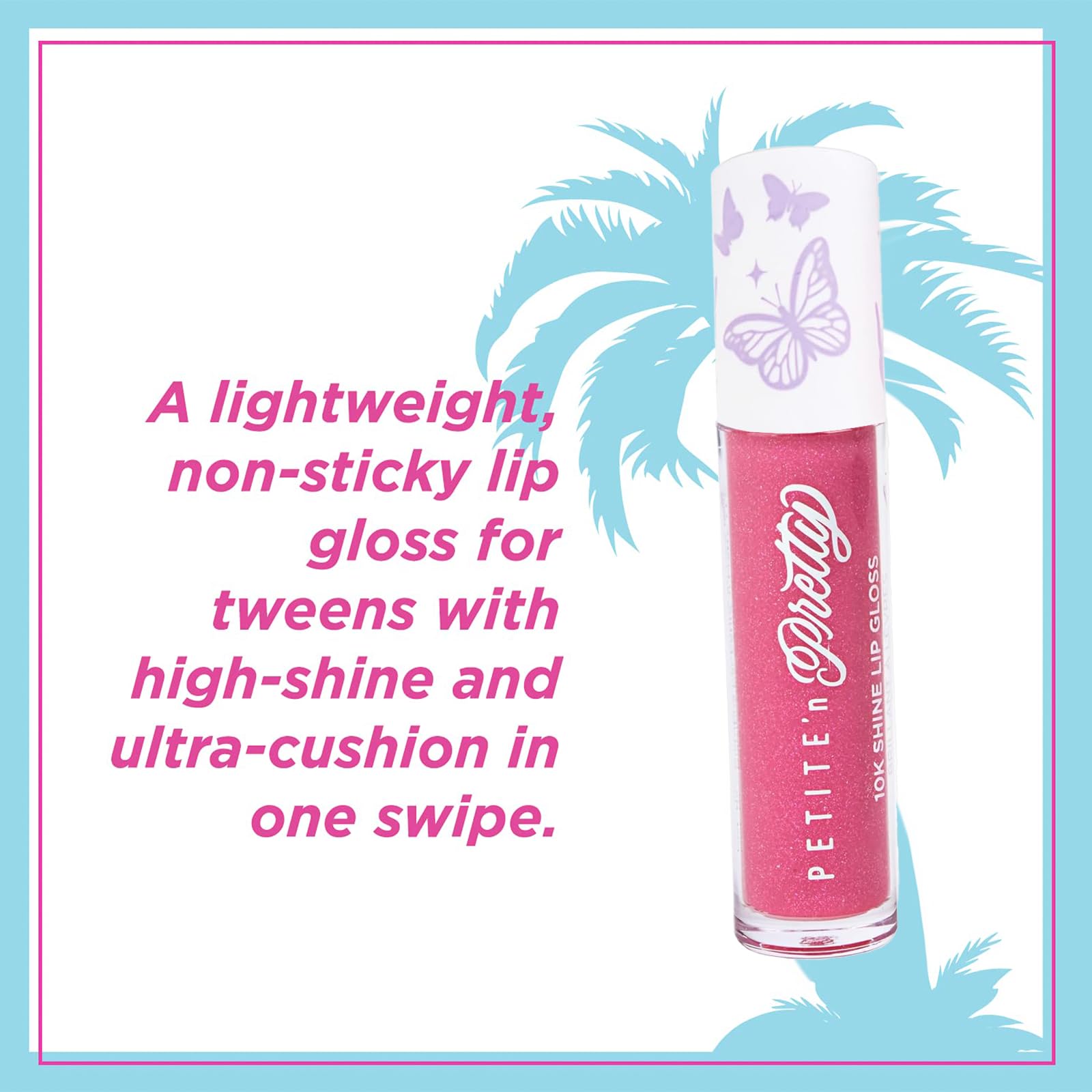 Petite 'N Pretty So Dreamy 10K Shine Lip Gloss Duo—Makeup for Girls, Kids, Tweens, Teens—High Shine, Lightweight, Made in the USA (First Freeze and Rosy Dreams)—Limited Edition