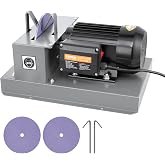 VEVOR Lawn Mower Blade Sharpener 2/3HP 500W with 7-inch Grinding Wheel | Powerful Lawnmower Blade Grinder, Bench Mower Sharpening Machine for High/Low Lift/Gator/Flat Blades