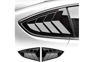 KUNGKIC for Toyota GR86 Subaru BRZ 2021 2022 2023 2024 2025 Rear Side Window Louvers Air Vent Scoop Louvers Window Scoop Louvers Covers ABS Sun Rain Shade Vent Cool Exterior Decoration Glossy Black