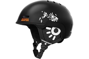OutdoorMaster Kids Snowboarding Helmet for Boys & Girls - Durable PC Shell, EPS Foam & 12 Cooling Vents, Adjustable Dial Fit