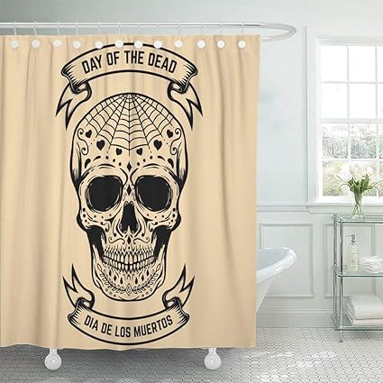Amazon Com Ladble Waterproof Shower Curtain Curtains Day Dia De