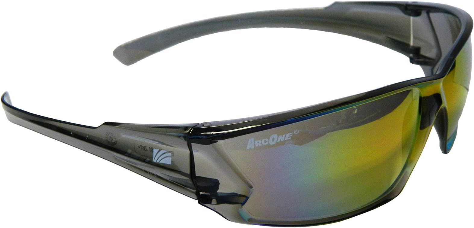 ArcOne SE-3007 Safety Eyewear/Protective Glasses with Mocha Lens and Frame with Red Mirror Finish (10-Pack)