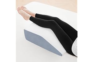 Flyxunfri Leg Elevating Pillow for After Surgery, Elevation Pillow for Leg Swelling Wedge Pillow Blood Circulation Support Pillow Leg Rest Pillow for Back Pain Sciatica Knee Hip Ankles Pain Relief