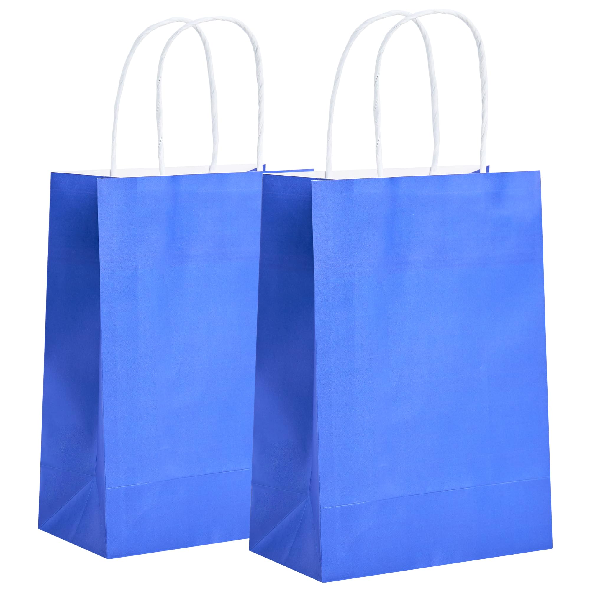 Photo 1 of 32 Pack Paper Gift Bags with Handles, 5.8"×3.2"×8.25" Party Favor Bags, Small Goodie Bags Bulk for Birthday, Crafts, Wedding, Party Supplies (Jewelry Blue)