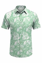 COOFANDY Men's Casual Shirts Resort Wear Short