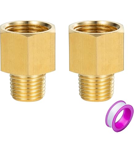PATIKIL Raccord de Tuyau Hexagonal En Laiton Massif, Adaptateur de Filetage, Lot de 6, Connecteurs de Ligne D'Eau Mâle 1/4 Flare Sae X 1/4 Npt PATIKIL Raccord de Tuyau Hexagonal En Laiton Massif, Adaptateur de Filetage, Lot de 6, Connecteurs de Ligne D'Eau Mâle 1/4 Flare Sae X 1/4 Npt