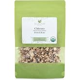 Biokoma Organic Chicory Root Tea 3.55oz Coffee Substitute Digestive Health | USDA Organic dried cut Chicory root; naturally caffeine-free; rich, sweet flavor; coffee alternative; ideal for herbal tea