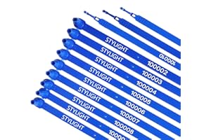 STYLIGHT - 100 Plastic Trailer and Truck Seals, Tamper Evident Shipping Seals (Blue)