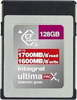 Integral 128GB CFexpress Type B 2.0 Memory Card 1700MB/s Read 1600MB/s Write view 2