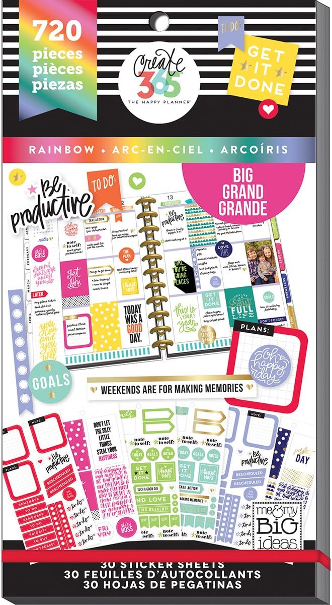 Me & My Big Ideas PPSV12 Create 365 Happy Planner Sticker Value Pack