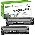 Aztech Compatible for HP 78A Toner Cartridge Replacement for CE278A Replacement for HP Laserjet P1606dn 1536dnf 1606dn MFP M1536dnf P1606 M1536 P1560 P1566 Toner Printer Ink (Black, 2-Pack)