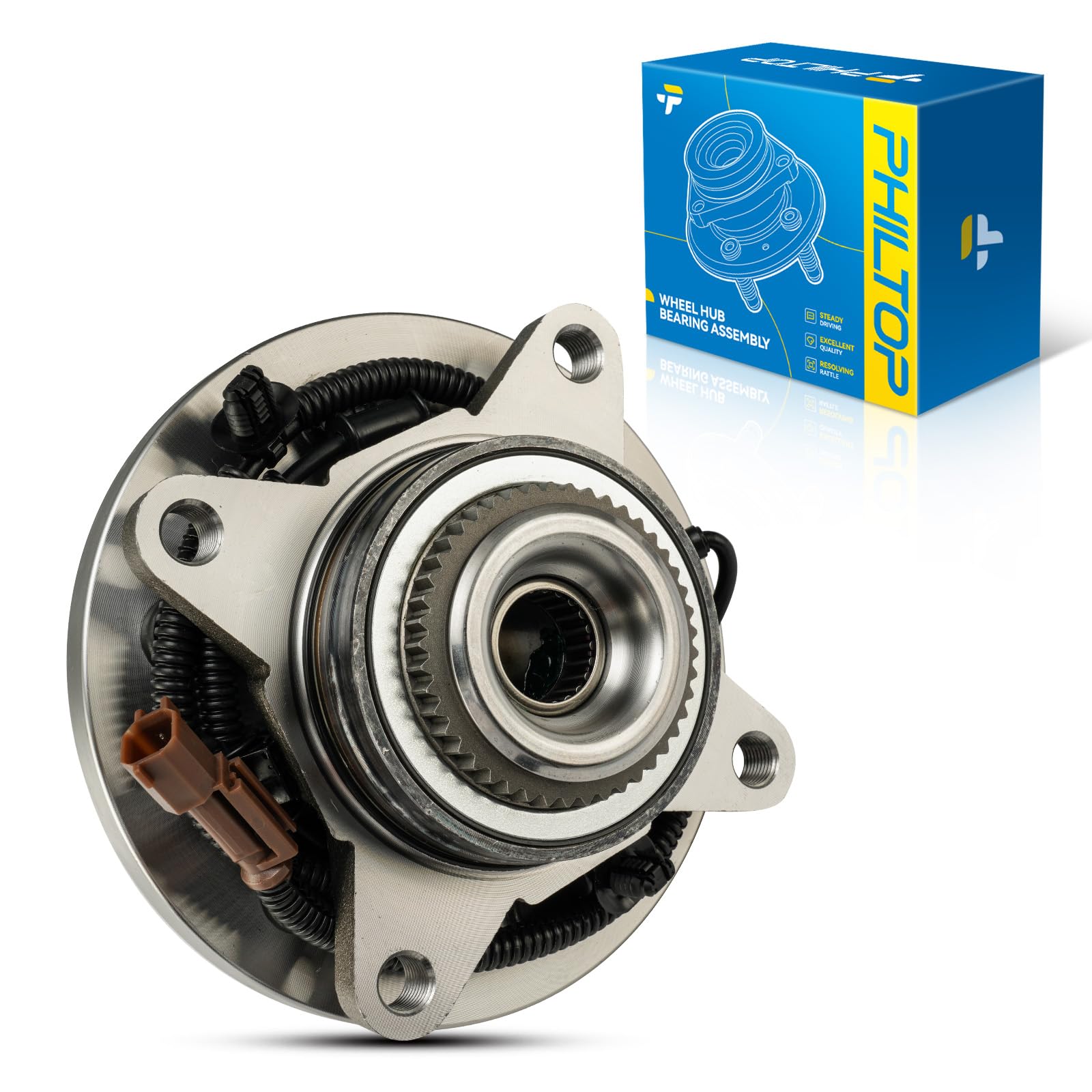 Photo 1 of PHILTOP 515195 4WD Front Wheel Bearing Fit for Ford F-150 2015-2017 Wheel Hub Assembly