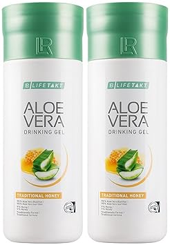 LR LIFETAKT Aloe Vera Drinking Gel Honig Nahrungsergänzungsmittel (2x 1000 ml)