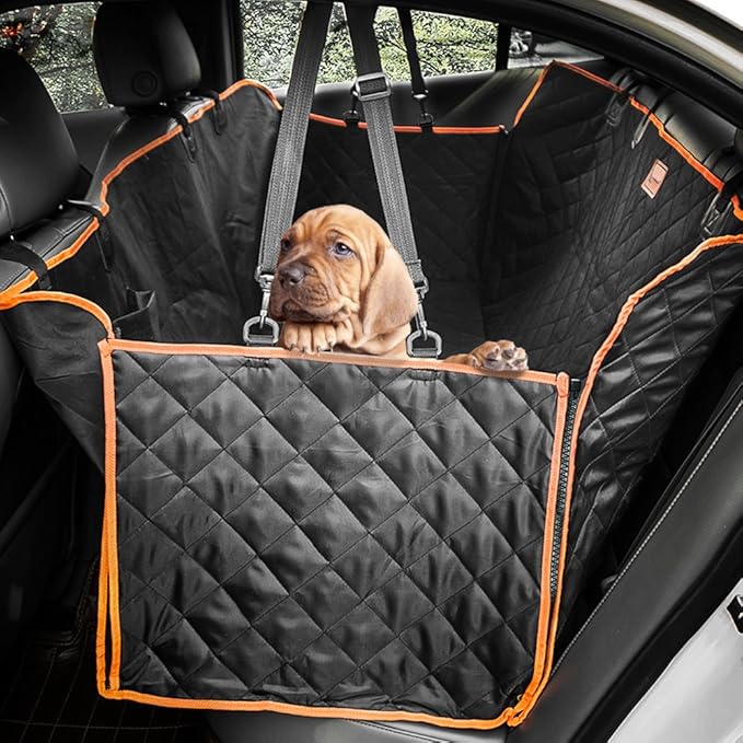 Siivton Hundedecke Auto Rückbank wasserdicht, Kofferraumschutzmatte mit Seitenschutz für Kofferraum Kratzfest Rutschfest Hund Reise Hängematte Sitzbezug 147 * 137 cm
