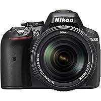 Nikon D5300 24.2MP Digital SLR Camera (Black) with 18-140mm VR Kit Lens, Card and Camera Bag