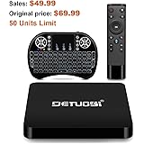 DBNICE Android TV Box, 2018 Latest A95X Pro Android Box, Android 7.1 TV Box 2GB RAM 16GB ROM with Android TV UI and Amazing Vocie Remote [With Backlit Mini Keyword]