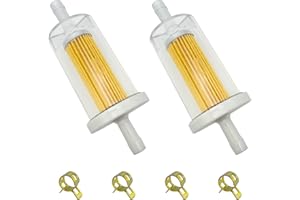 Strongthium 695666 845125 Inline Fuel Filter Compatible with Briggs and Stratton MTD Cub Cadet Troy-Bilt Snapper Murray Toro 