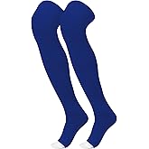 ShinyMatch High Football Socks Multiple Sizes over the Knee Baseball Socks Extra Long for Youth Women and Men