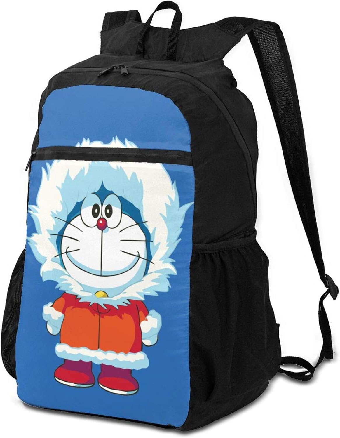 Doraemon Mochila plegable de viaje, paquete de almacenamiento de hombro