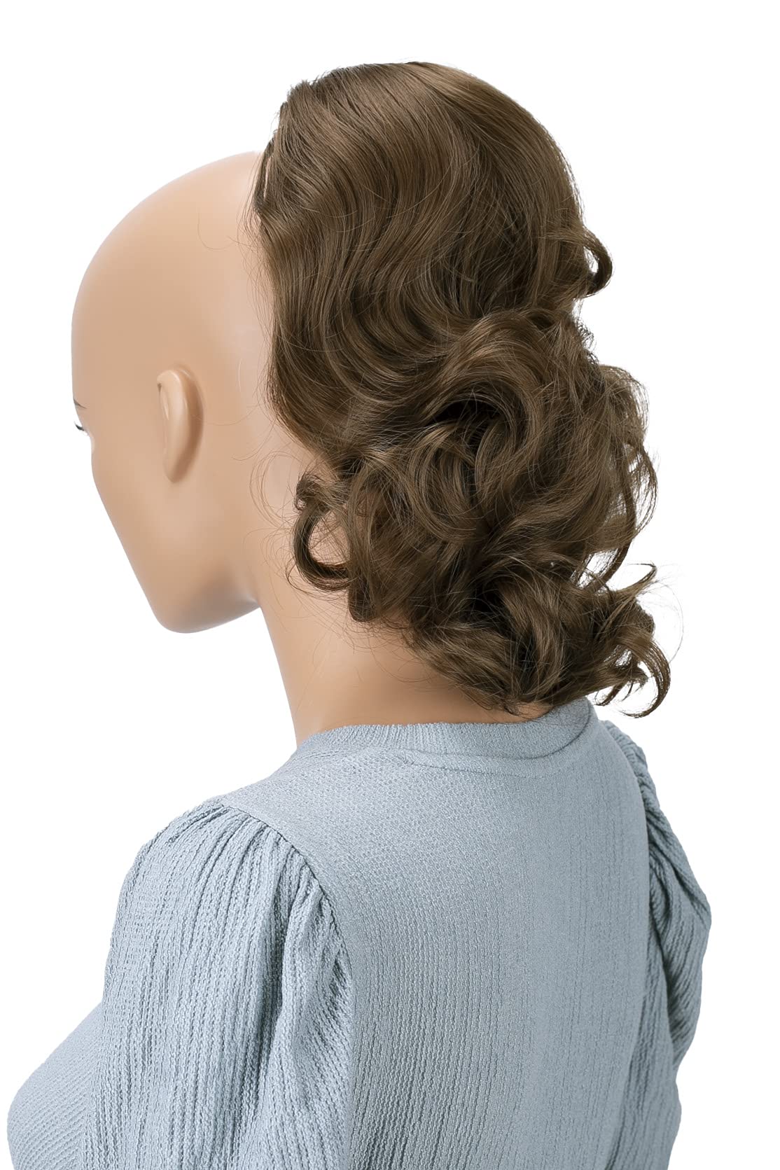Photo 1 of CAISHA 12" Hair Piece Braid Ponytail Extension Voluminous Wavy Light Brown PH206