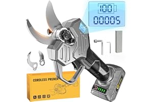 CERYCOSE Electric Pruning Shears for DeWalt 20V, Brushless Electric Pruner with 1.5-2 Inch Cutting Dia., LCD&SK7 Blades, Cordless Pruning Shears for Gardening/Tree Trimming (NO Battery)