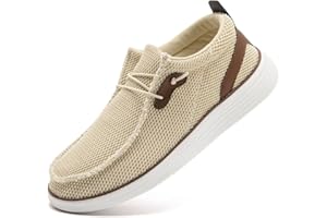 DLWKIPV Mens Loafer Slip On Walking Boat Shoes Casual Fashion Sneakers Gym Driving Penny Lightweight Breathable