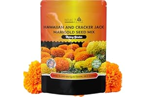 NatureZ Edge, Marigold Seeds, Marigold Seeds for Planting Outdoors, 1 Ounce 10,000 Seeds, Hawaiian and Cracker Jack Marigold Seeds, Marigolds Seeds, African Marigold Seeds, Giant Marigolds Seeds Bulk