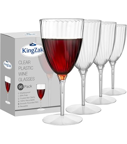 Amazon.com: Mimorou 100 Pieces 5 oz Disposable Wine Glasses with Stem Bulk  Disposable Party Cups Goblet Wine Glasses for Weddings, Outdoor Parties,  Birthdays, BBQ, Picnic : Health & Household