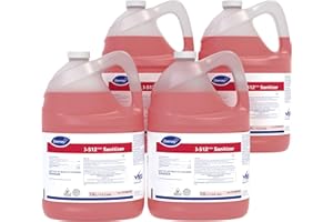 Diversey 5756018 J-512 Sanitizer, Food Contact Sanitizing Liquid for Dishes, Equipment & Utensils, No Fragrance Added, Concentrate, 1-Gallon (Pack of 4)