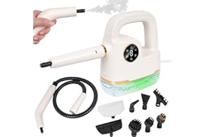 FOANDBEVI Handheld Steam Cleaner [One Click Clean] Steamer for Cleaning 10-in-1 High Pressure Steam Cleaner for Home/Car Detailings/Fabric etc. Separate Design|Digital Display|Two Cleaning Methods