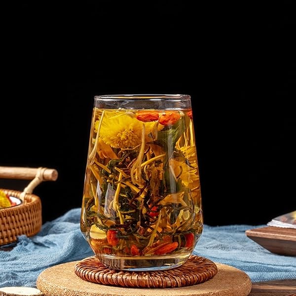 DANDELION WOLFBERRY TEA, NATURAL KIDNEYS & LIVER HEALTH TEAS WITH DANDELION, SEVEN NATURAL HERBAL INGREDIENTS KIDNEY TEA, ORGANIC DANDELION ROOT TEAS(1 PACK/30 BAGS)