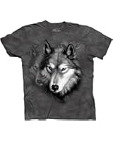 The Mountain Men's Wolf Portrait Short Sleeve T-Shirt