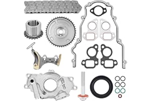 GDUKOP Timing Chain Kit with M295HV Oil Pump & Cover Gasket Set Compatible with Chevy Camaro Express Silverado Tahoe, GMC Sie