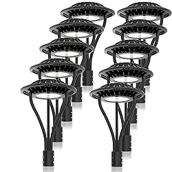 10 Pack LED Post Top Light 60W, LED Post Lamp Dusk