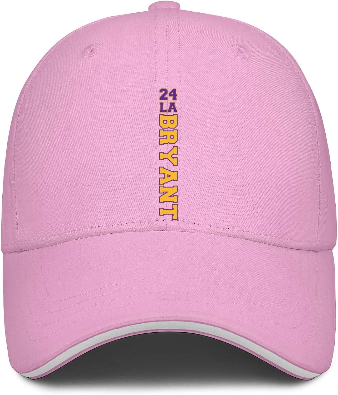 Amazon Com Unisex Fitted Hat Adjustable Basketball Player Mamba 24 Pink Vintage Plain Ball Cap Clothing