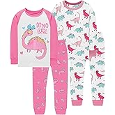 Little Hand Girls Pajamas Dinosaur Cotton Unicorn Pjs Jammies Fall Winter Long Sleeve Kids Sleepwear Sets for Size 2-7T