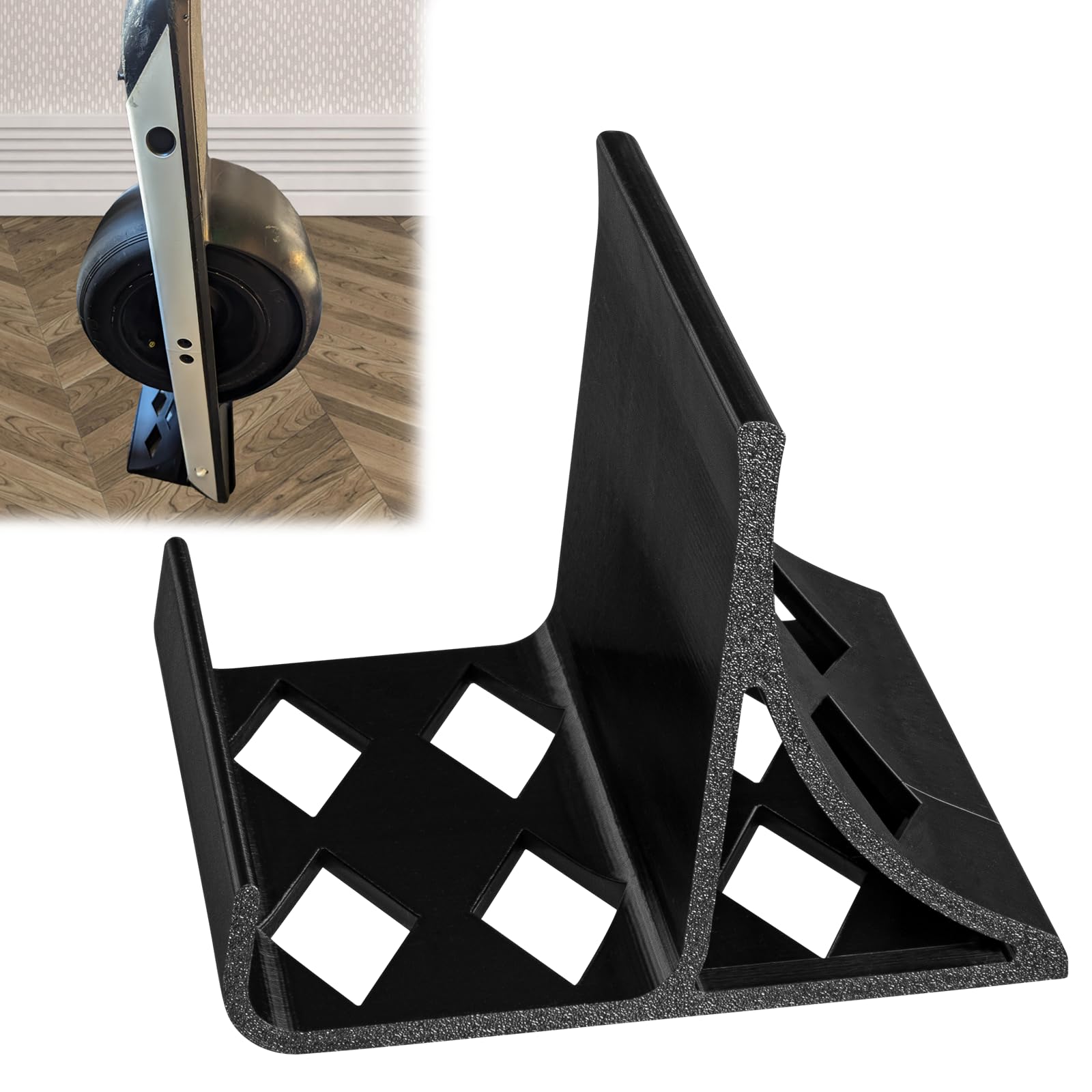 Photo 1 of Heavy-Duty Stand for Onewheel Pint S/XR/GT, Black Skateboard Storage Rack with Wide Base, Electric Board Parking Stand