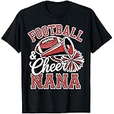 Football Cheer Nana for Women Men Vintage Cheerleader T-Shirt