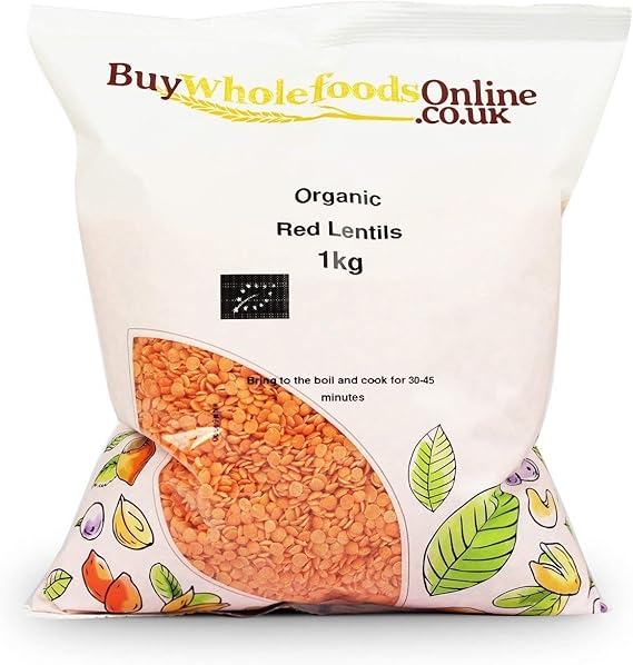 Buy Whole Foods Online Organic Red Lentils 1 Kg Amazon.co.uk Grocery