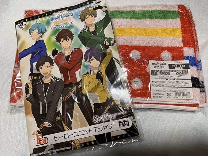 Amazon あんさんぶるスターズ あんスタ ライブタオル 一番くじ Tシャツ 流星隊守沢千秋 深海奏汰 南雲鉄虎 高峯翠 千石忍 アニメ 萌えグッズ 通販