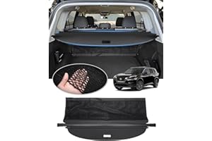 Automiim Cargo Cover for Nissan Rogue 2026 2025 2024 2023 2022 2021 Accessories, Rogue Trunk Cover with Extra Storage Net, Retractable Security Shield Shade Upgraded Version (Not for Rogue Sport)