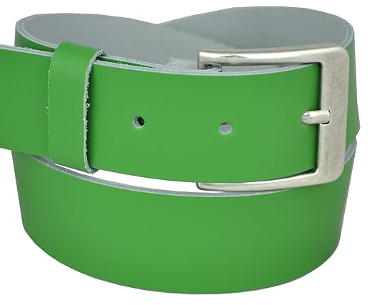 75 Bis 150cm Bundweite 4cm Breit Echt Leder Guertel ab 9,90 Euro Farbe & Laenge Waehlbar Altsilber Nickel Free Schnalle
