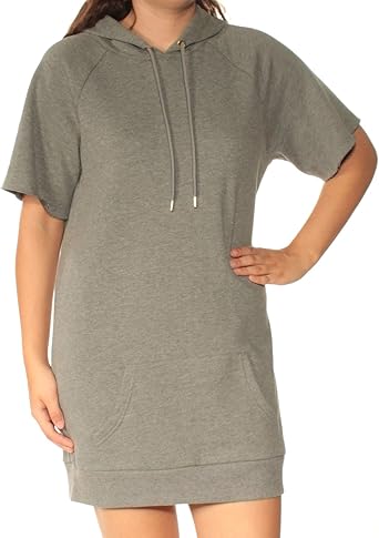 short sleeve hoodie dress