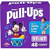 Pull-Ups Boys' Potty Training Pants, Size 5T-6T Training Underwear (46-60 lbs), 48 Count
