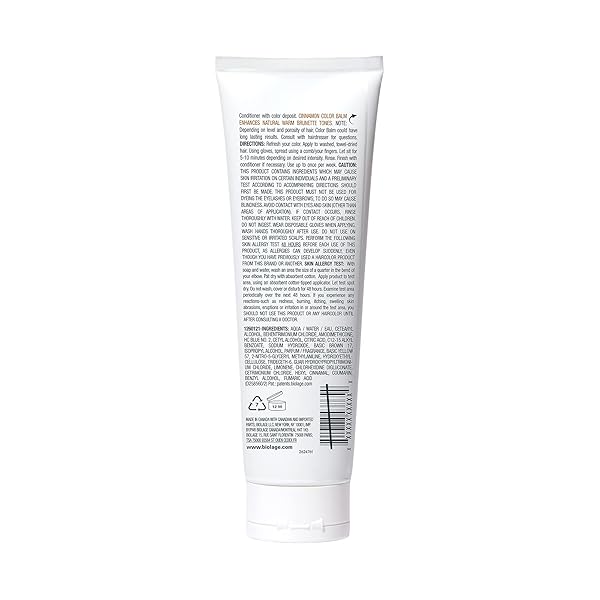 BIOLAGE COLOR BALM | SEMI-PERMANENT COLOR DEPOSITING CONDITIONER | FOR VIBRANT, HYDRATED HAIR | CINNAMON | VEGAN | 8.5 FL. OZ. | 8.454 FL. OZ